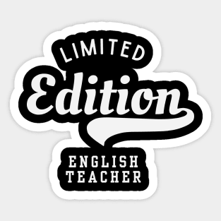 Limited Edition English Teacher Sticker